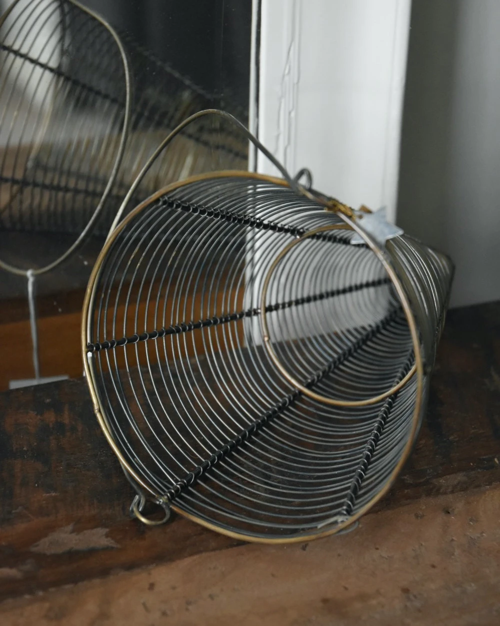 Antiek Look Draadmand Horizontaal Met Hengsel, IB Laursen 5 Antiek Look Draadmand Horizontaal Met Hengsel, IB Laursen - Afbeelding 3