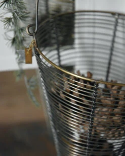 Antiek Look Draadmand Horizontaal Met Hengsel, IB Laursen 16 Antiek Look Draadmand Horizontaal Met Hengsel, IB Laursen -Ib Laursen antiek look draadmand horizontaal met hengsel ib laursen 6