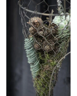 Draadmand Kegel Antiek Goud Met Lang Hengsel, IB Laursen -Ib Laursen draadmand kegel antiek goud met lang hengsel ib laursen 4