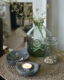 Glazen Apothekers Fles In Het Groen Met Embleem Klein, IB Laursen 14 Glazen Apothekers Fles In Het Groen Met Embleem Klein, IB Laursen -Ib Laursen glazen apothekers fles in het groen met embleem groot ib laursen 5