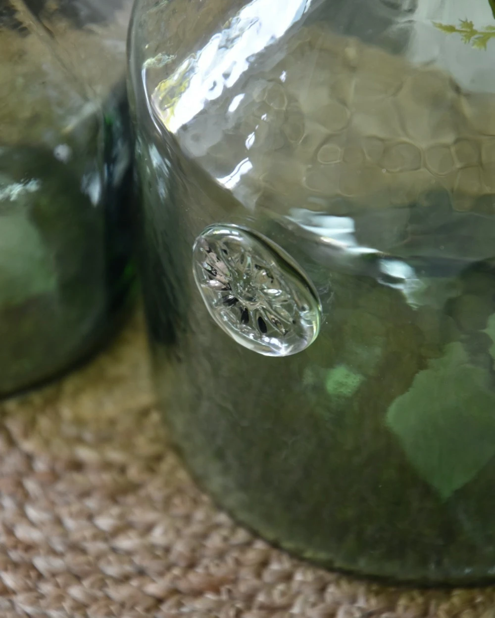 Glazen Apothekers Fles In Het Groen Met Embleem Groot, IB Laursen 5 Glazen Apothekers Fles In Het Groen Met Embleem Groot, IB Laursen - Afbeelding 3