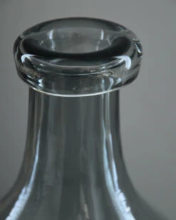 Ib Laursen -Ib Laursen glazen ballon vaas met grijze gloed groot ib laursen 1