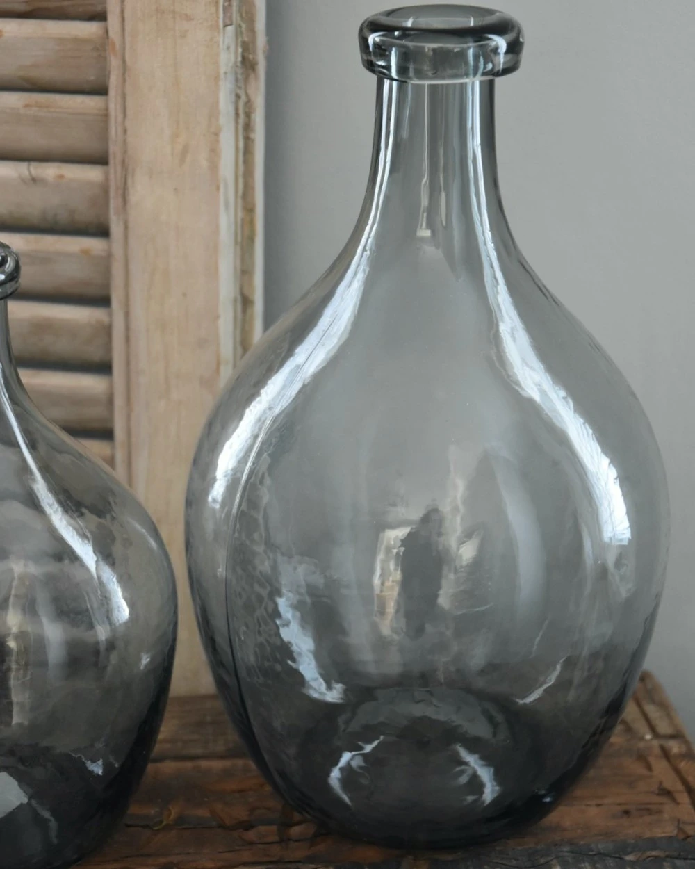 Glazen Ballon Vaas Met Grijze Gloed, IB Laursen 8 Glazen Ballon Vaas Met Grijze Gloed, IB Laursen - Afbeelding 6