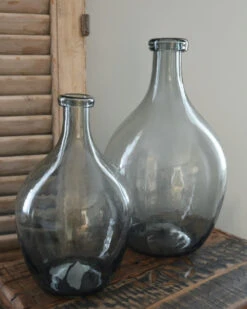 Glazen Ballon Vaas Met Grijze Gloed, IB Laursen 15 Glazen Ballon Vaas Met Grijze Gloed, IB Laursen -Ib Laursen glazen ballon vaas met grijze gloed groot ib laursen 6