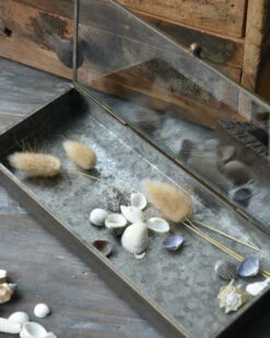 Glazen Kistje In Antiek-look Met Zinken Bodem, IB Laursen 10 Glazen Kistje In Antiek-look Met Zinken Bodem, IB Laursen -Ib Laursen glazen kistje in antiek look met zinken bodem ib laursen 2