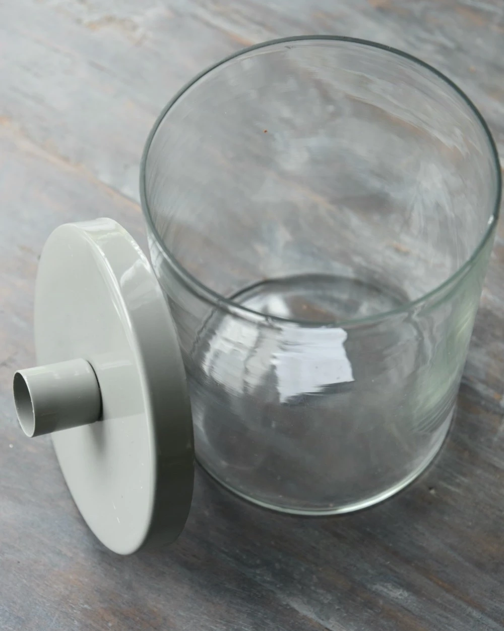 Glazen Pot Met Grijs Metalen Kaarsen Inzet, IB Laursen 9 Glazen Pot Met Grijs Metalen Kaarsen Inzet, IB Laursen - Afbeelding 7