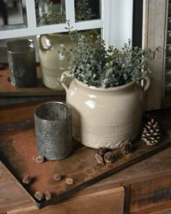 Gres Pot Met Patroon In Onderrand En Oren, IB Laursen 12 Gres Pot Met Patroon In Onderrand En Oren, IB Laursen -Ib Laursen gres pot met patroon in onderrand en oren ib laursen 3