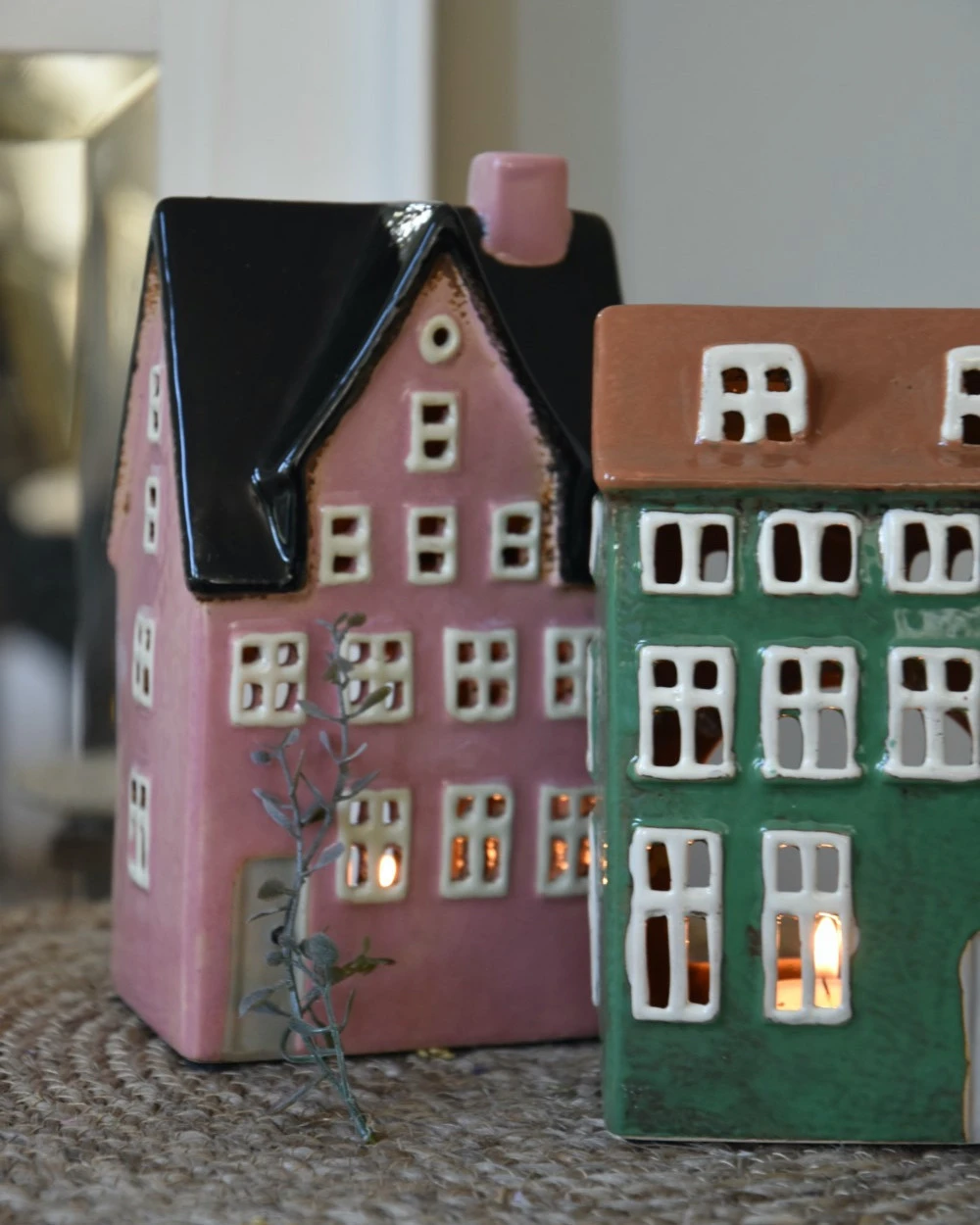 Groen Pakhuis Nyhavn Theelicht Met Lichte Ramen En Dakkapellen, IB Laursen 4 Groen Pakhuis Nyhavn Theelicht Met Lichte Ramen En Dakkapellen, IB Laursen - Afbeelding 2