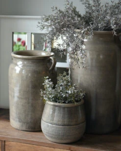 Grote Pot Kruik Met Oren Klei Grijs, IB Laursen -Ib Laursen grote pot kruik met oren klei grijs ib laursen 4