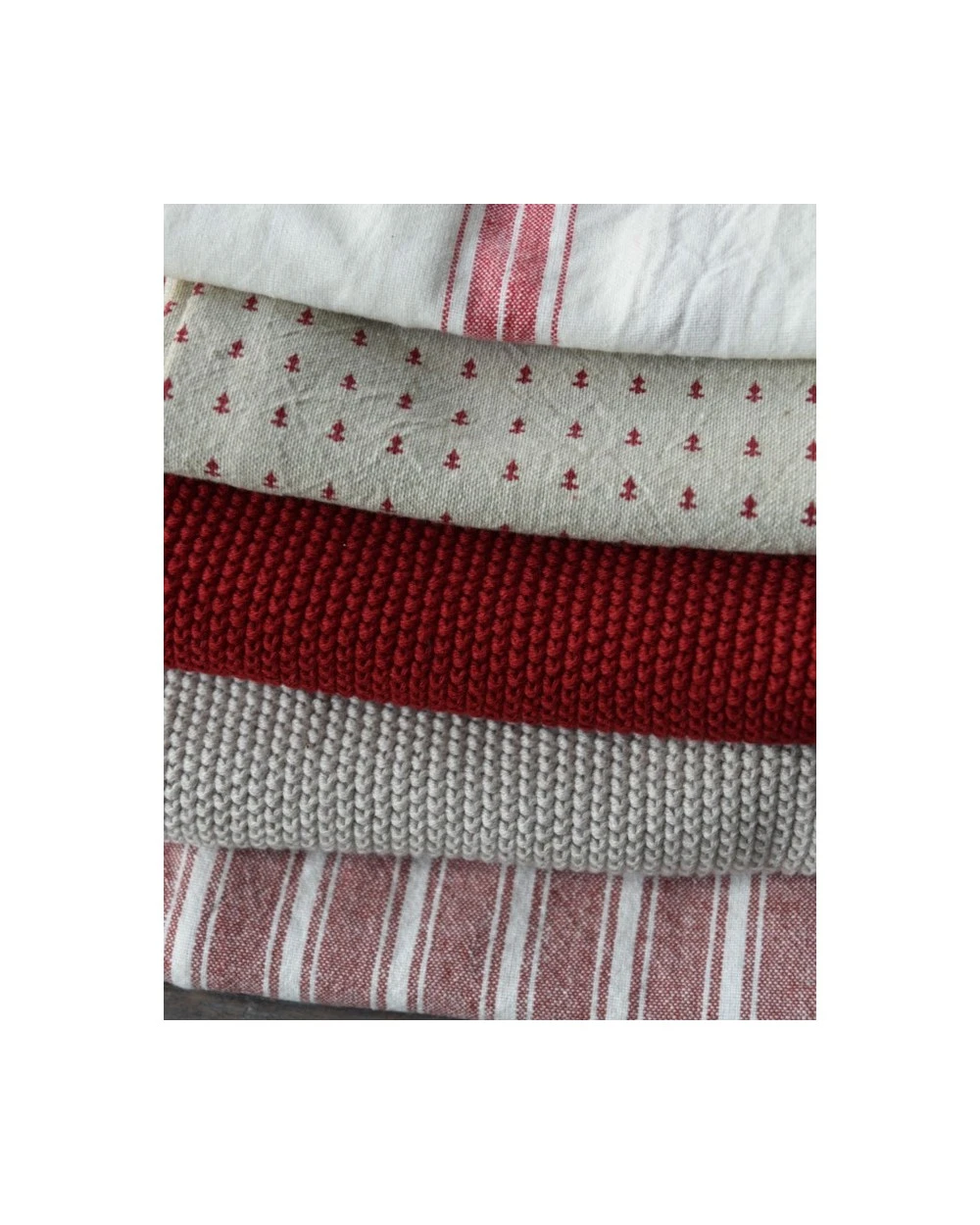 Handdoek Mynte Rhododendron Rood, IB Laursen 7 Handdoek Mynte Rhododendron Rood, IB Laursen - Afbeelding 5