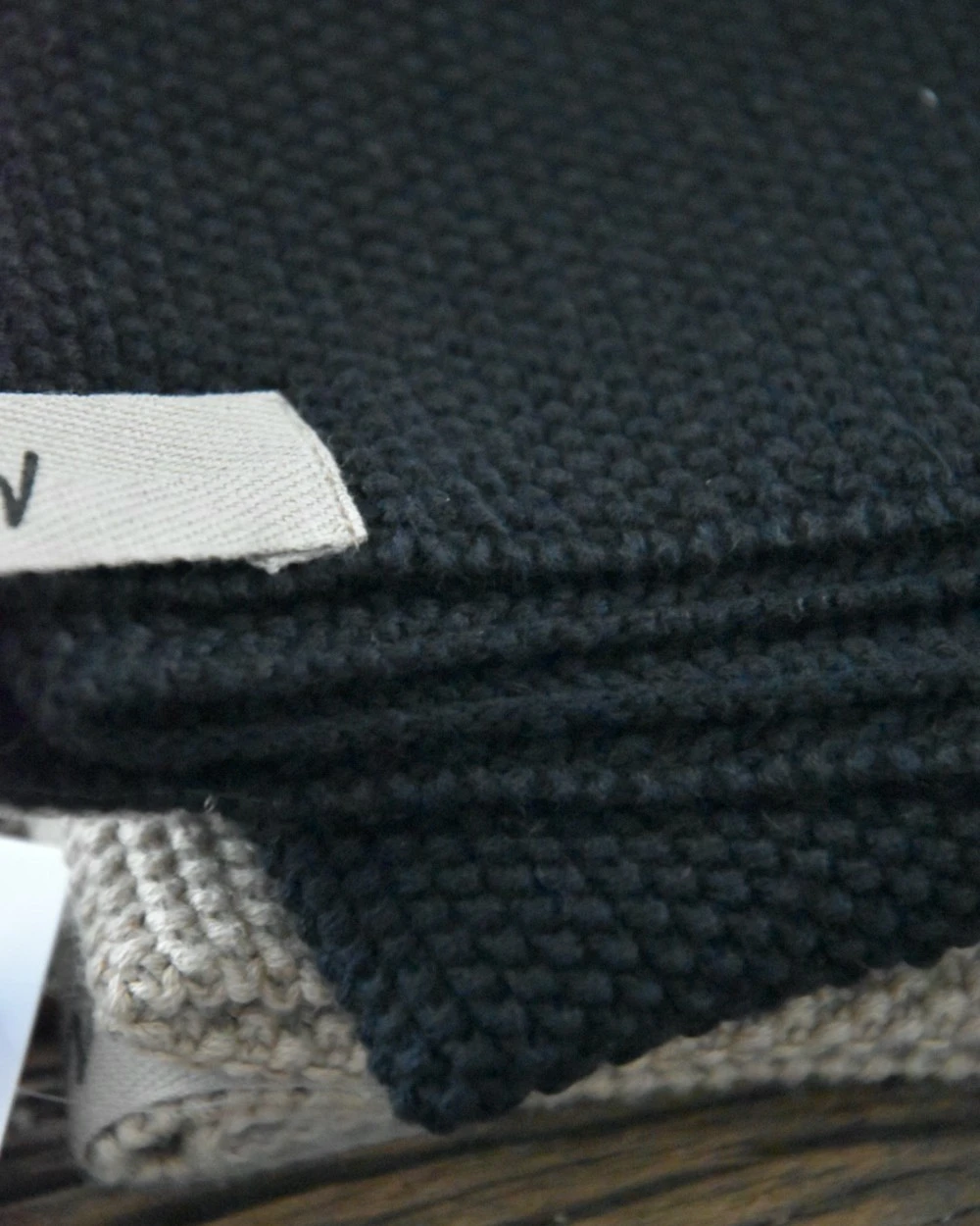 Handdoek Mynte Zwart, IB Laursen 5 Handdoek Mynte Zwart, IB Laursen - Afbeelding 3