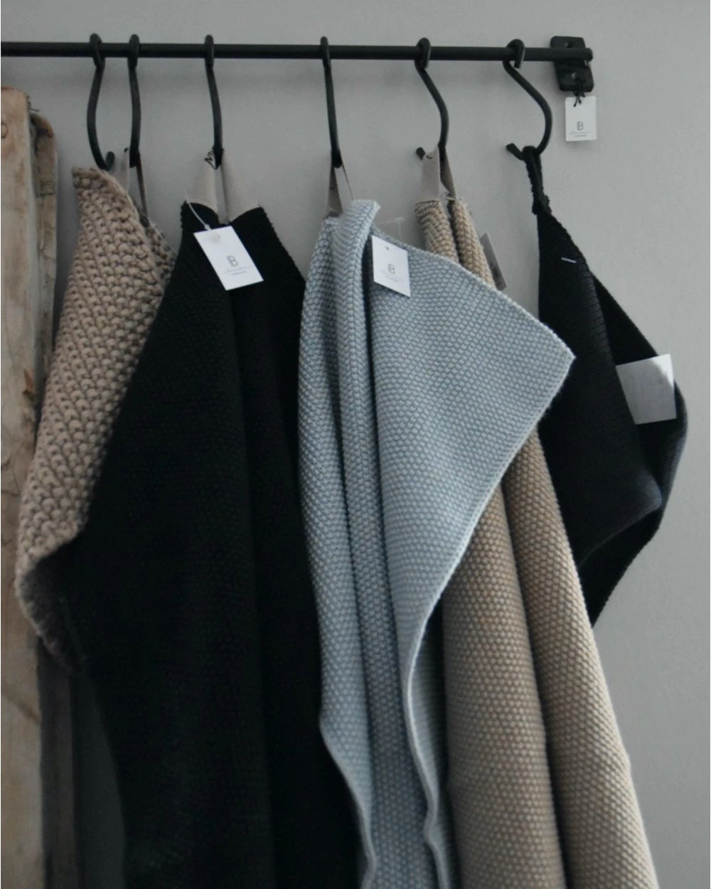 Handdoek Mynte Zwart, IB Laursen 7 Handdoek Mynte Zwart, IB Laursen - Afbeelding 5