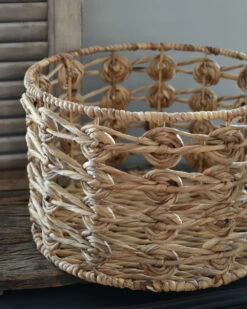 Handgemaakte Mand Met Cirkel Patroon, Groot 9 Handgemaakte Mand Met Cirkel Patroon, Groot -Ib Laursen handgemaakte mand met cirkel patroon groot 3