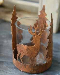 Hert En Bomen Theelicht Roestbruin, IB Laursen -Ib Laursen hert en bomen theelicht roestbruin ib laursen 2