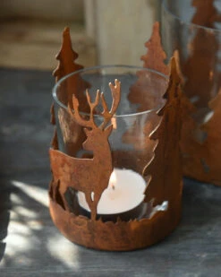 Hert En Bomen Theelicht Roestbruin, IB Laursen -Ib Laursen hert en bomen theelicht roestbruin ib laursen 4