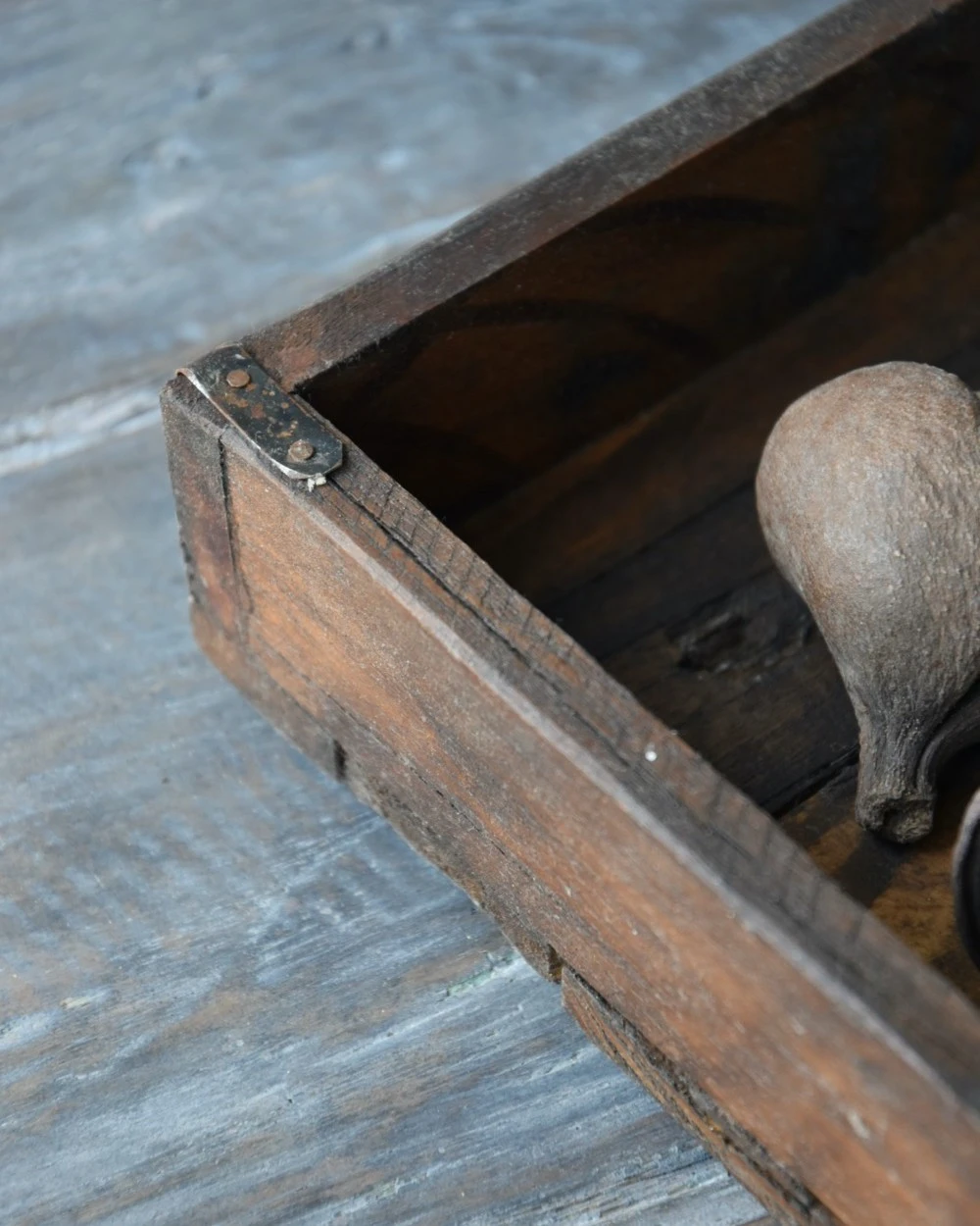 Houten Bak Met Metalen Beugeltjes, Unique IB Laursen 8 Houten Bak Met Metalen Beugeltjes, Unique IB Laursen - Afbeelding 6