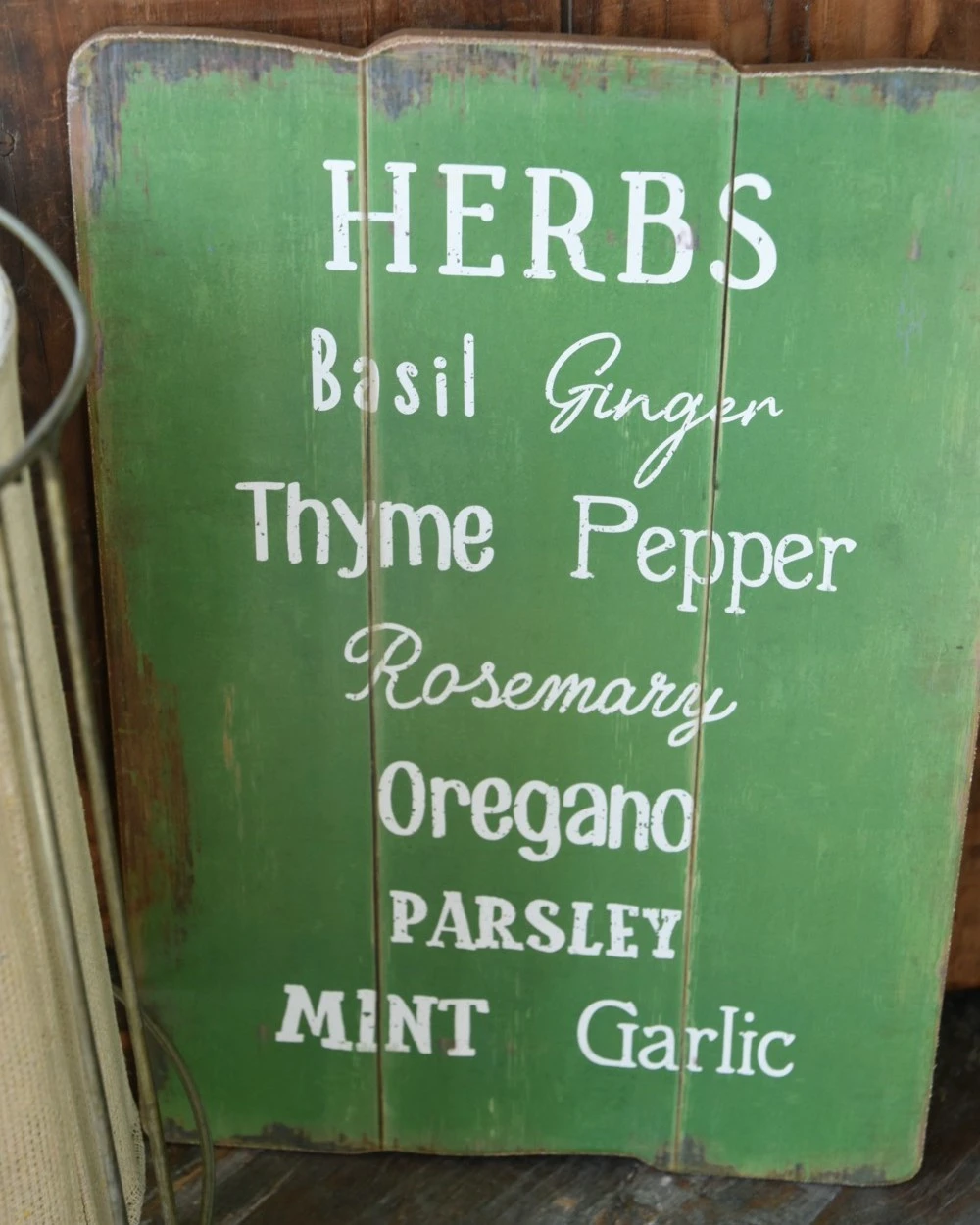 Houten Bord Met Kruiden/ Herbs Groen, IB Laursen 8 Houten Bord Met Kruiden/ Herbs Groen, IB Laursen - Afbeelding 6