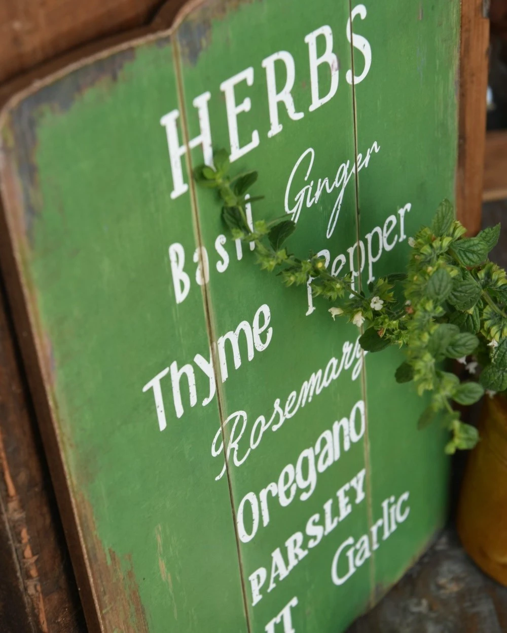 Houten Bord Met Kruiden/ Herbs Groen, IB Laursen 9 Houten Bord Met Kruiden/ Herbs Groen, IB Laursen - Afbeelding 7