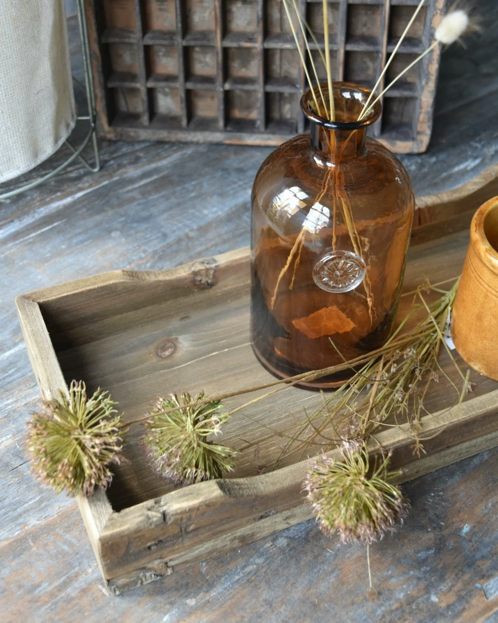 Houten Rechthoekig Dienblad Met Twee Handvaten, IB Laursen 5 Houten Rechthoekig Dienblad Met Twee Handvaten, IB Laursen - Afbeelding 3