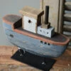 Houten Schip Op Metalen Standaard Handgeschilderd Blauw Groot, IB Laursen 2 Houten Schip Op Metalen Standaard Handgeschilderd Blauw Groot, IB Laursen -Ib Laursen houten schip op metalen standaard handgeschilderd blauw groot ib laursen