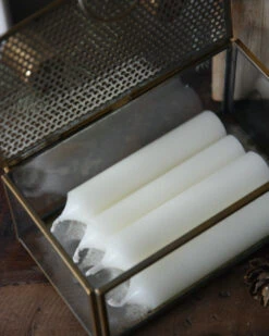 Kandelaar Kistje Antiek Look Metaal Glas, IB Laursen 16 Kandelaar Kistje Antiek Look Metaal Glas, IB Laursen -Ib Laursen kandelaar kistje antiek look metaal glas ib laursen 6