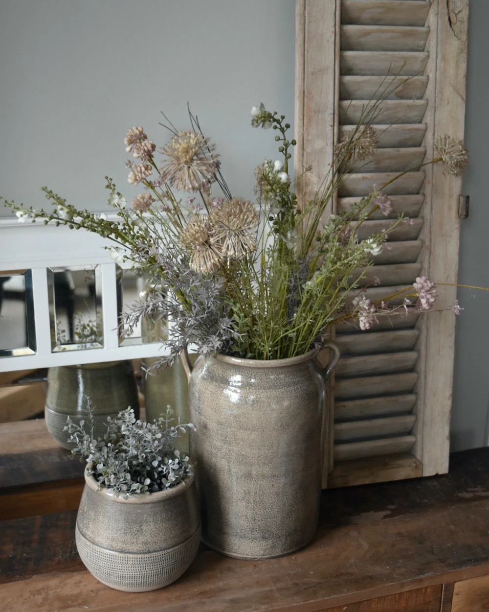 Klei Grijze Pot Iets Bol Met Gewerkte Onderrand, IB Laursen 7 Klei Grijze Pot Iets Bol Met Gewerkte Onderrand, IB Laursen - Afbeelding 5