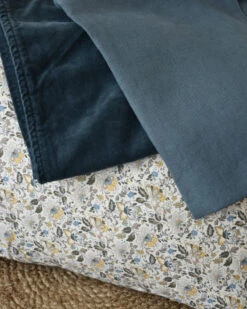 Kussenhoes Rechthoekig Gebloemd Met Zacht Geel, Blauw En Kleikleur, IB Laursen -Ib Laursen kussenhoes rechthoekig gebloemd met zacht geel blauw en kleikleur ib laursen 5