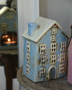 Licht Blauw Pakhuis Nyhavn, Theelicht Huisje IB Laursen -Ib Laursen licht blauw pakhuis nyhavn theelicht huisje ib laursen 4