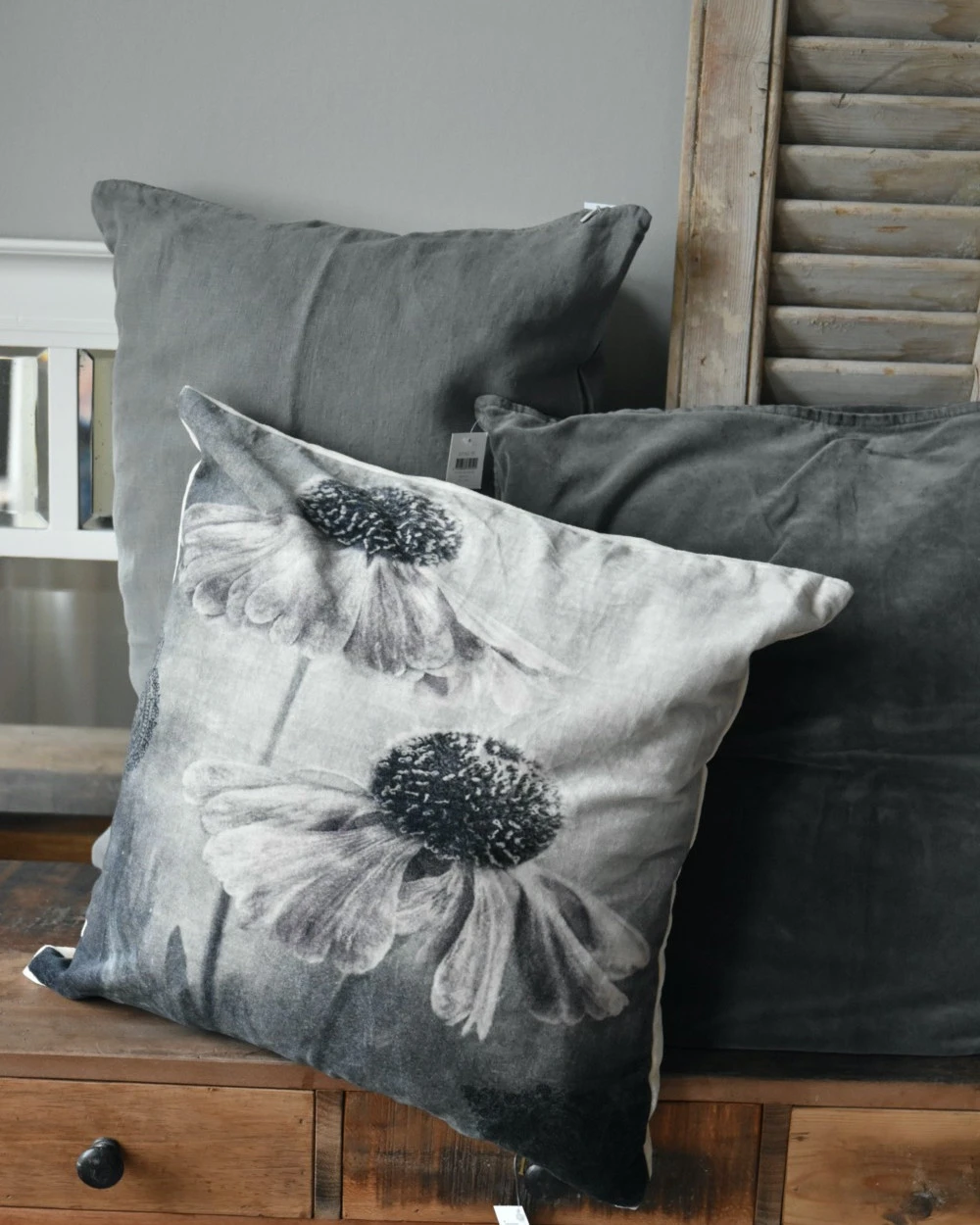 Linnenlook Rechthoekige Kussenhoes 'Thunder Grey', IB Laursen 4 Linnenlook Rechthoekige Kussenhoes 'Thunder Grey', IB Laursen - Afbeelding 2