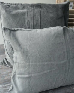 Linnenlook Rechthoekige Kussenhoes 'Thunder Grey', IB Laursen 16 Linnenlook Rechthoekige Kussenhoes 'Thunder Grey', IB Laursen -Ib Laursen linnenlook rechthoekige kussenhoes thunder grey ib laursen 6