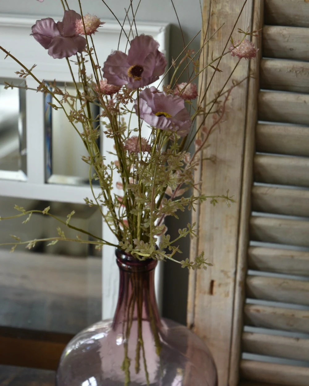 Malva Roze Ballon Vaas Met Zijde Bloemen, IB Laursen 6 Malva Roze Ballon Vaas Met Zijde Bloemen, IB Laursen - Afbeelding 5