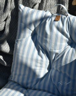 Matras Kussen Gestreept In Gebroken Wit En Licht Blauw, IB Laursen -Ib Laursen matras kussen gestreept in gebroken wit en licht blauw ib laursen 7