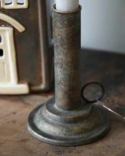 Metalen Antiek Look Kandelaar Met Oor, IB Laursen -Ib Laursen metalen antiek look kandelaar met oor ib laursen 6