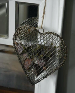 Metalen Draad Hart Antiek Look Met Touw Vulbaar, IB Laursen -Ib Laursen metalen draad hart antiek look met touw vulbaar ib laursen 5