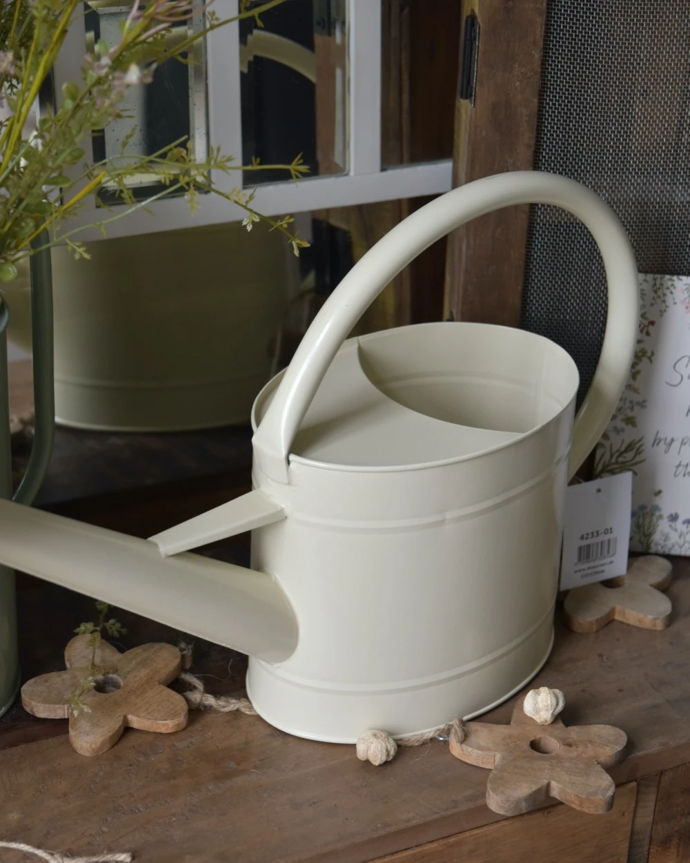 Metalen Gieter In Cream Met Sproeikop 5 Ltr, IB Laursen 6 Metalen Gieter In Cream Met Sproeikop 5 Ltr, IB Laursen - Afbeelding 5