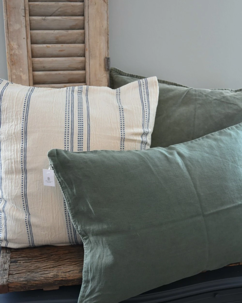 Olijf Groene Velours Kussenhoes, IB Laursen 8 Olijf Groene Velours Kussenhoes, IB Laursen - Afbeelding 7