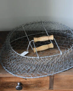 Ovale Flexibele Draadmand Met Houten Hengsels, IB Laursen 12 Ovale Flexibele Draadmand Met Houten Hengsels, IB Laursen -Ib Laursen ovale flexibele draadmand met houten hengsels ib laursen 4