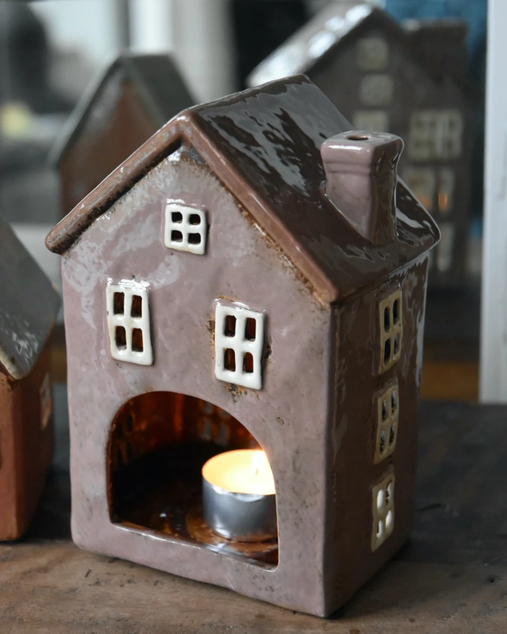 Pastel Lila Theelicht Huis Met Open Ramen Nyhavn, IB Laursen 6 Pastel Lila Theelicht Huis Met Open Ramen Nyhavn, IB Laursen - Afbeelding 4