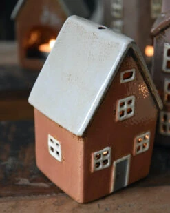 Pastel Perzik Kleurig Theelicht Huisje Nyhavn, IB Laursen -Ib Laursen pastel perzik kleurig theelicht huisje nyhavn ib laursen 2