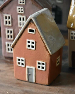 Pastel Perzik Kleurig Theelicht Huisje Nyhavn, IB Laursen -Ib Laursen pastel perzik kleurig theelicht huisje nyhavn ib laursen 3