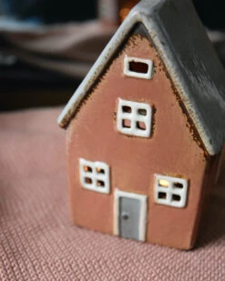 Pastel Perzik Kleurig Theelicht Huisje Nyhavn, IB Laursen -Ib Laursen pastel perzik kleurig theelicht huisje nyhavn ib laursen 7