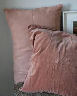 Pastel Roze Velours Kussenhoes 'Tuscany', IB Laursen -Ib Laursen pastel roze velours kussenhoes tuscany ib laursen 1 2