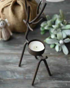 Rendier Theelicht Van Metaal Middel,, IB Laursen -Ib Laursen rendier theelicht van metaal middel ib laursen 2