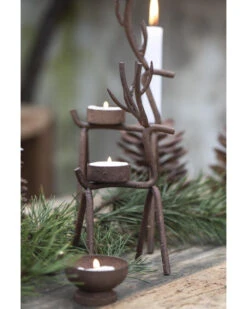 Rendier Theelicht Van Metaal Middel,, IB Laursen -Ib Laursen rendier theelicht van metaal middel ib laursen 3