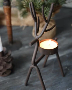 Rendier Theelicht Van Metaal Middel,, IB Laursen -Ib Laursen rendier theelicht van metaal middel ib laursen 4