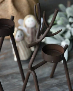 Rendier Theelicht Van Metaal Middel,, IB Laursen -Ib Laursen rendier theelicht van metaal middel ib laursen 5