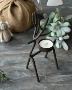 Rendier Theelicht Van Metaal Middel,, IB Laursen -Ib Laursen rendier theelicht van metaal middel ib laursen 7