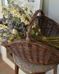 Rieten Bloemen Mand Met Hengsel, IB Laursen