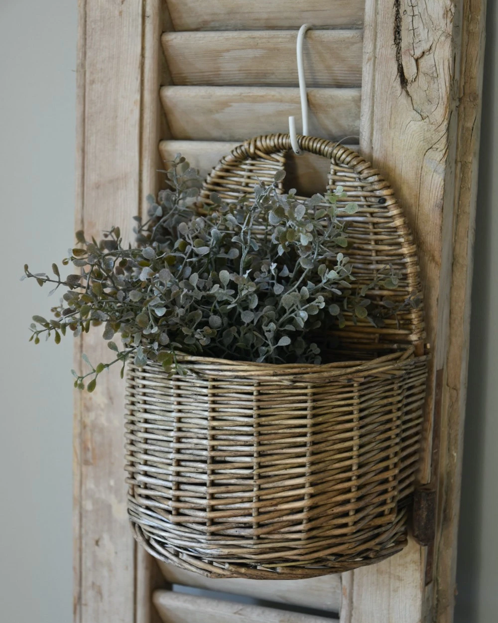 Rieten Wand Mand Half Rond, IB Laursen 5 Rieten Wand Mand Half Rond, IB Laursen - Afbeelding 3