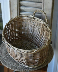 Rieten 'wand' Mand Ovaal Met Asymmetrische Opening, IB Laursen -Ib Laursen rieten wand mand ovaal met asymmetrische opening ib laursen 5